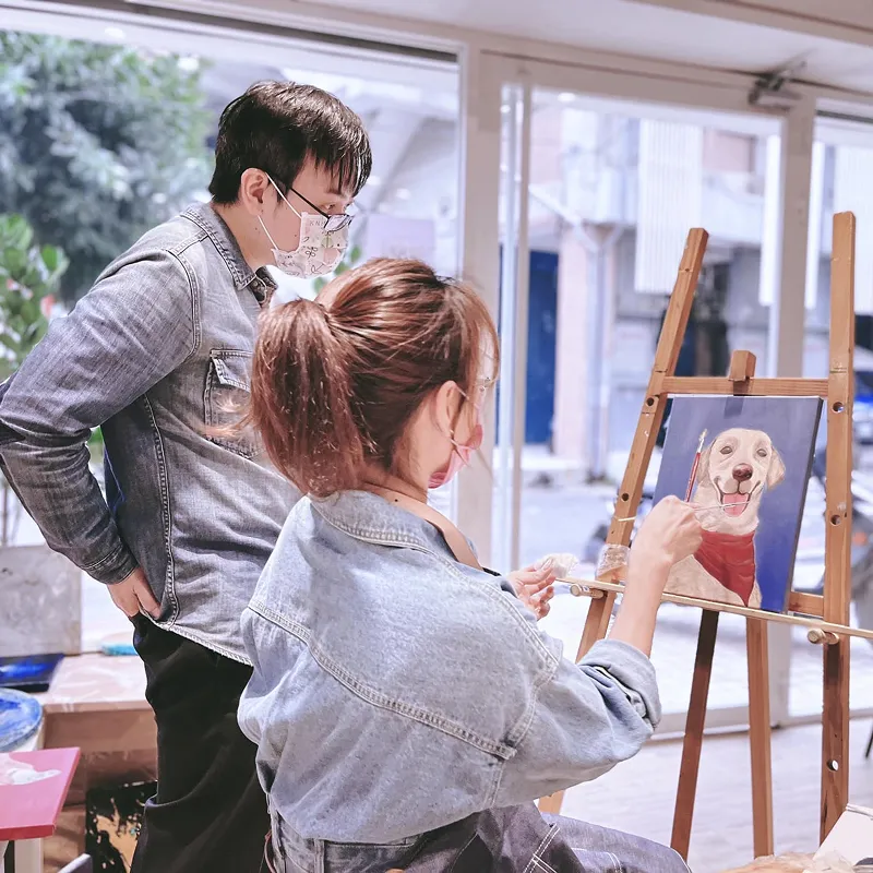  【體驗】【一人成團】來畫畫吧! 油畫創作體驗/單堂課完成/可自選圖/初學者可