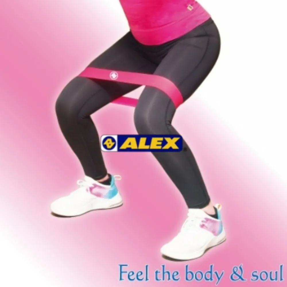 ALEX  環狀彈力圈(只)桃紅/紫/藍
