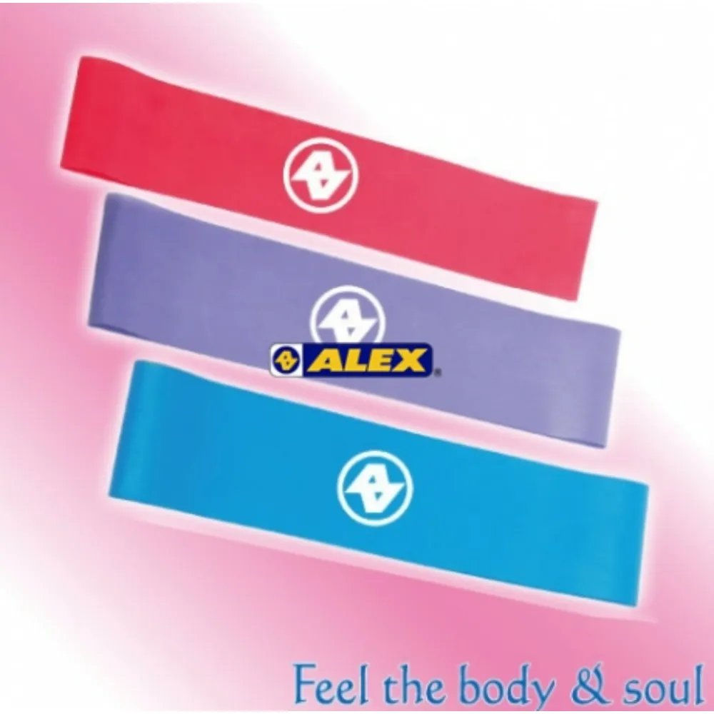 ALEX  環狀彈力圈(只)桃紅/紫/藍