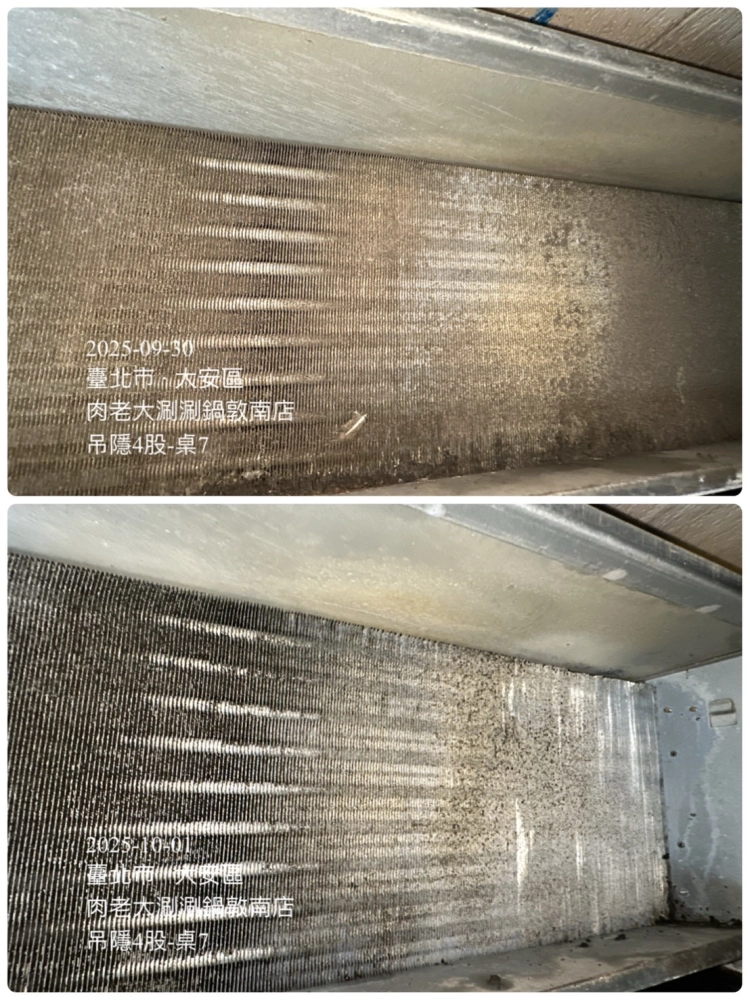 肉老大頂級涮涮鍋冷氣清洗#商業冷氣清洗#夜間施工