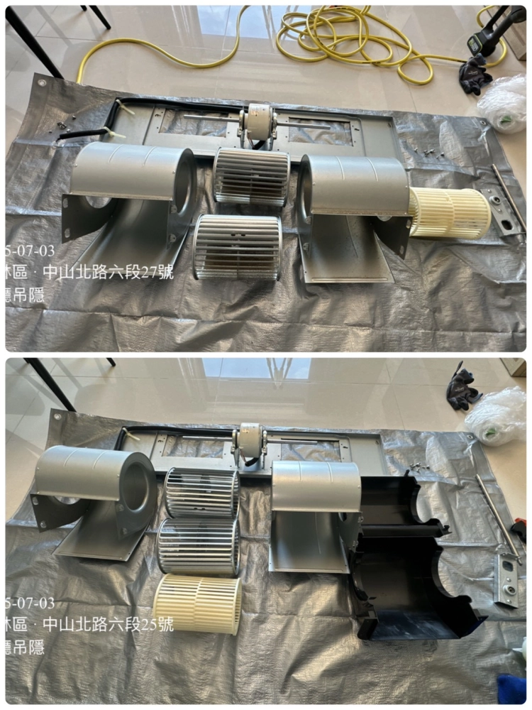 吊隱式冷氣清洗#天母住宅冷氣清洗