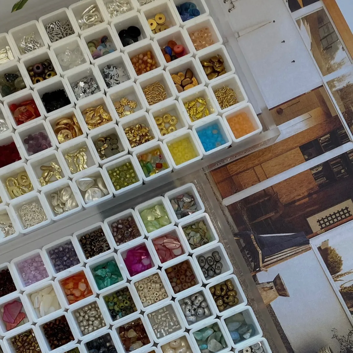 磁吸顏料飾品水鑽分裝盒