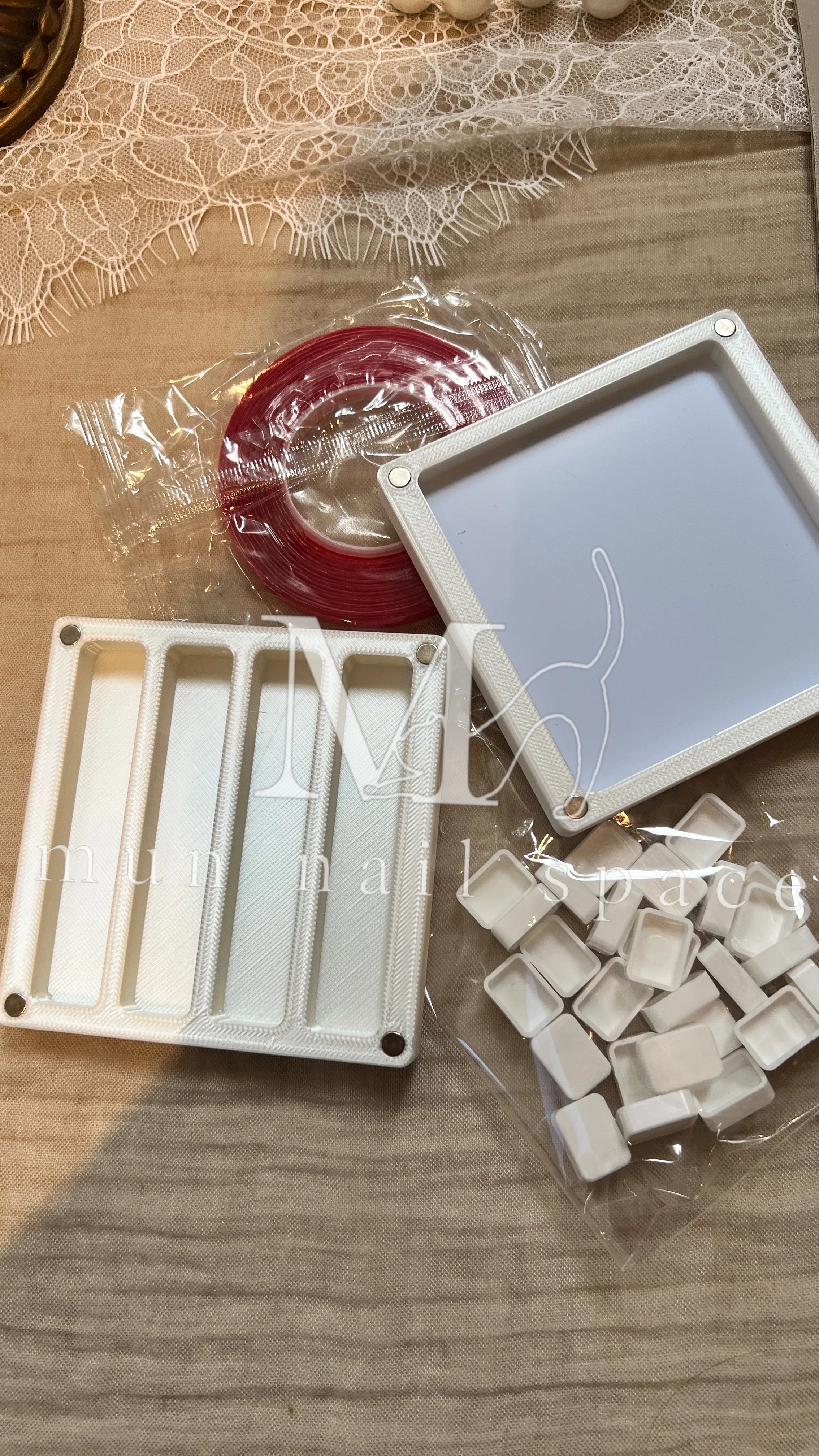 磁吸顏料飾品水鑽分裝盒