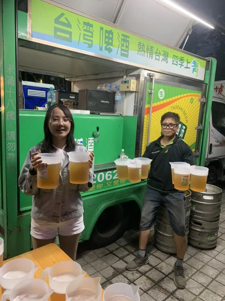 台中忠福堂豐原金虎爺 西螺媽祖遶境進香活動｜遶境啤酒車