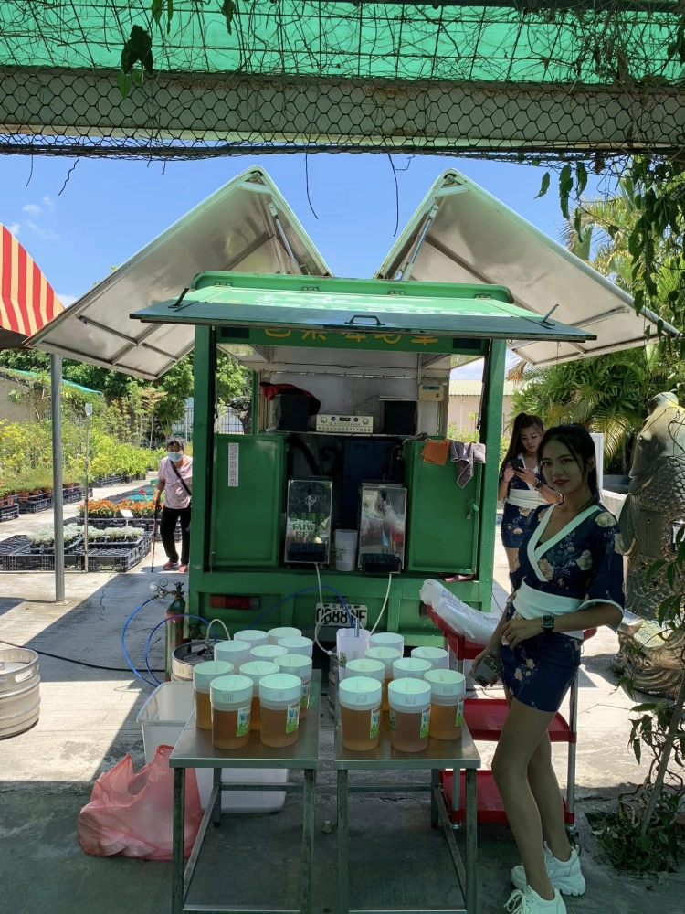 台灣佳能公司 烤肉聯誼活動餐會 社花園｜餐會啤酒車