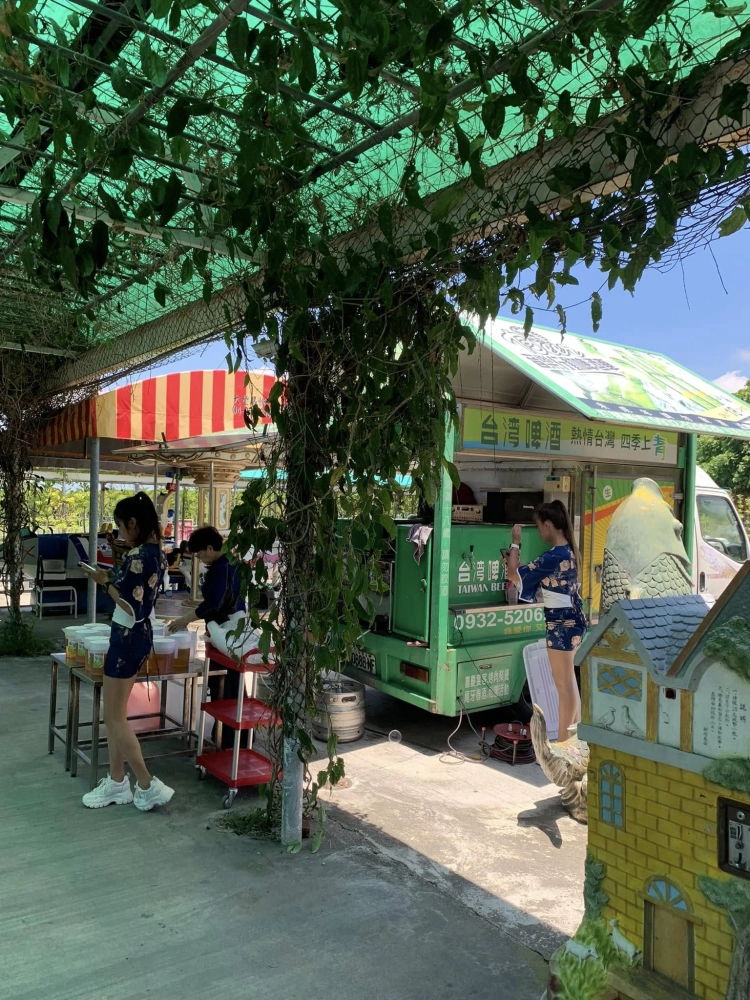 台灣佳能公司 烤肉聯誼活動餐會 社花園｜餐會啤酒車