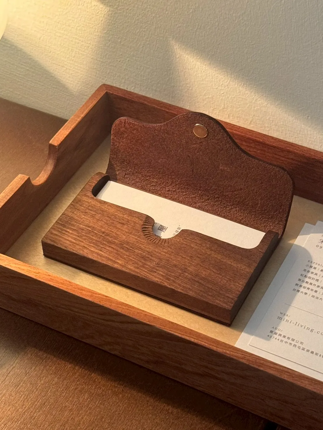 莯紋名片夾｜台灣設計 × 手工製作