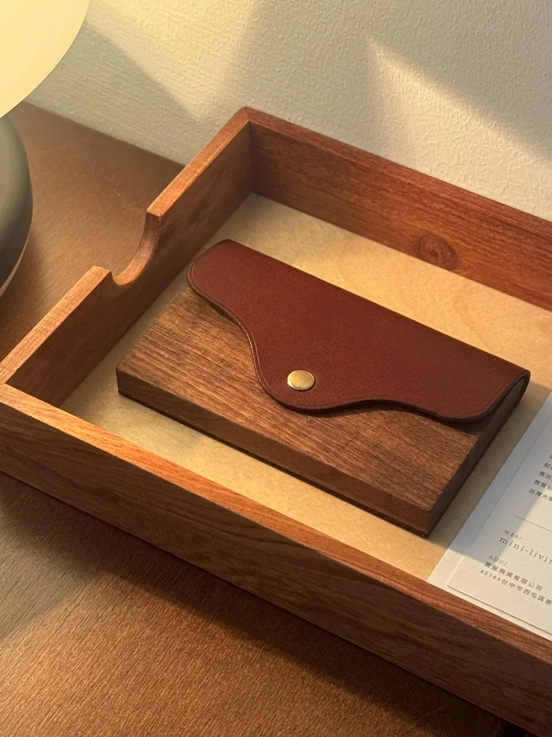 莯紋名片夾｜台灣設計 × 手工製作