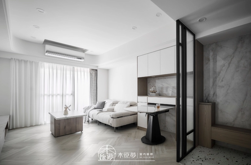 新北三峽 質感大理石紋簡約風