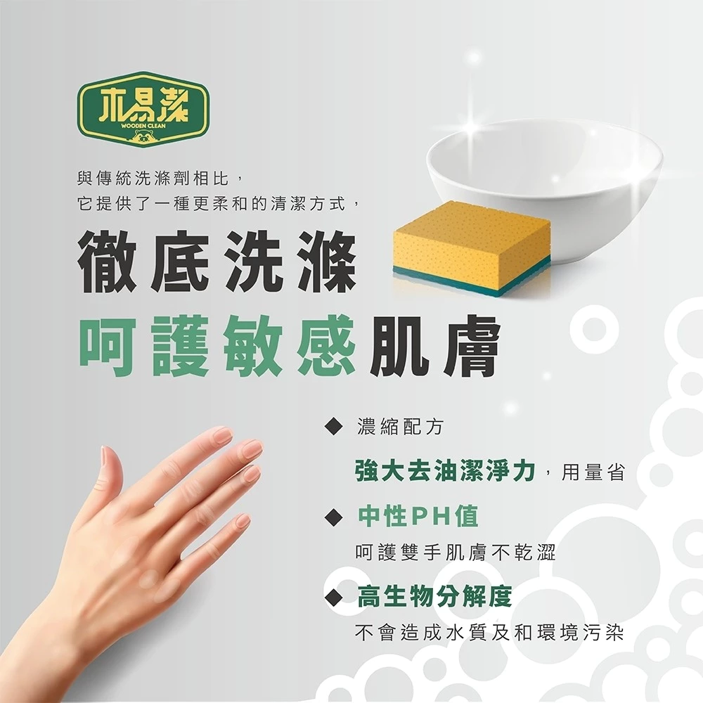 【飆破盤】木易潔 Wooden Clean 松木洗碗精 木頭洗碗精 天然 溫和 環保 家庭必備 餐飲業 戶外 廚房
