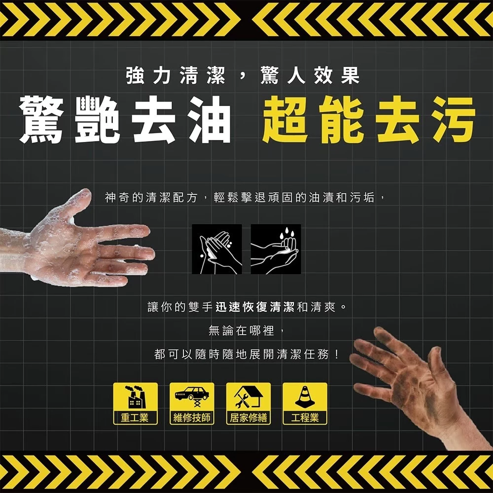 【飆破盤】免運優惠 木易潔 Hand Clean 木質纖維洗手膏 洗手乳 重油汙專用 天然環保 護手配方 去污 黑手
