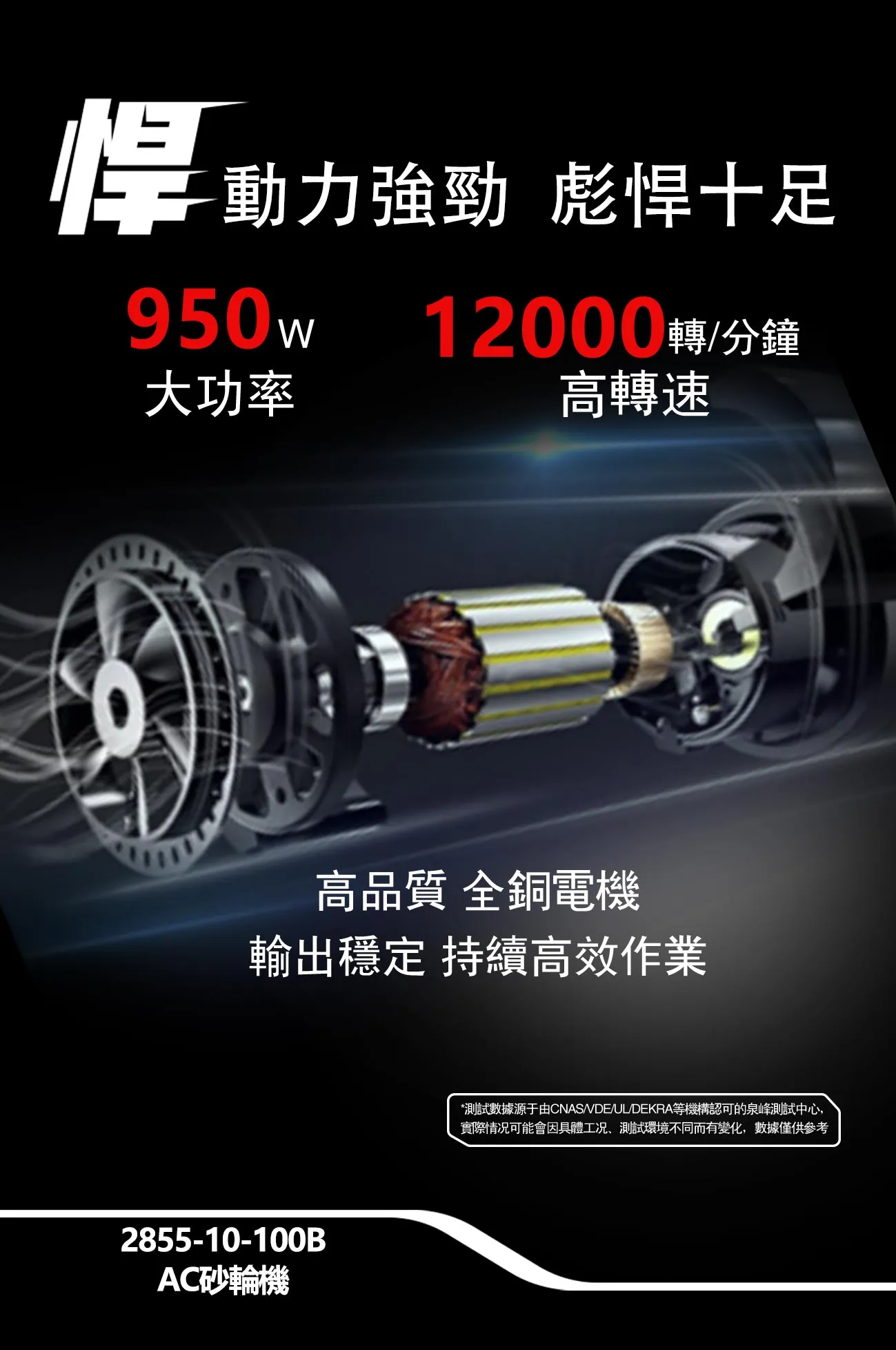 【飆破盤】DEVON大有 插電砂輪機 110V 950W 打磨 切消 4吋