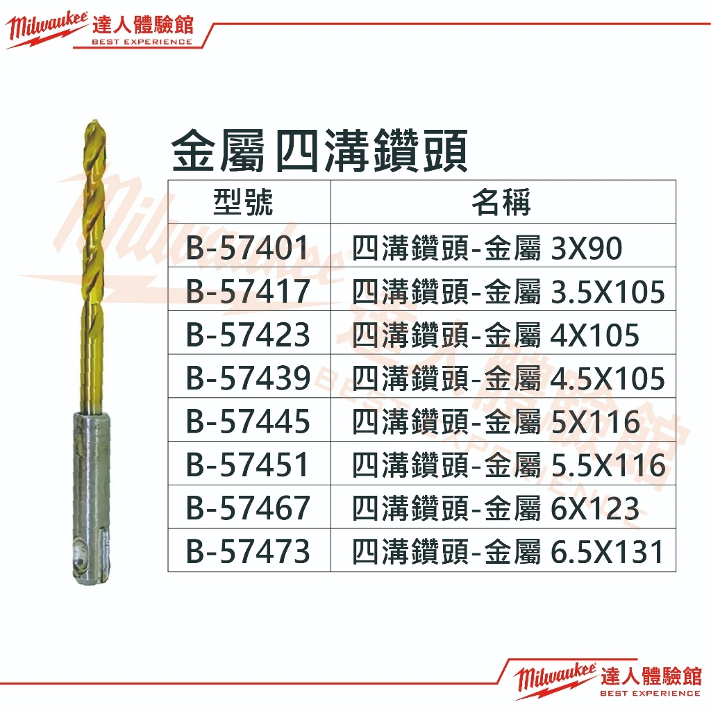 【飆破盤】Makita 牧田 B-57445 四溝鑽頭-金屬 5X116 免出力電鑽金屬鑽頭 五金 配件
