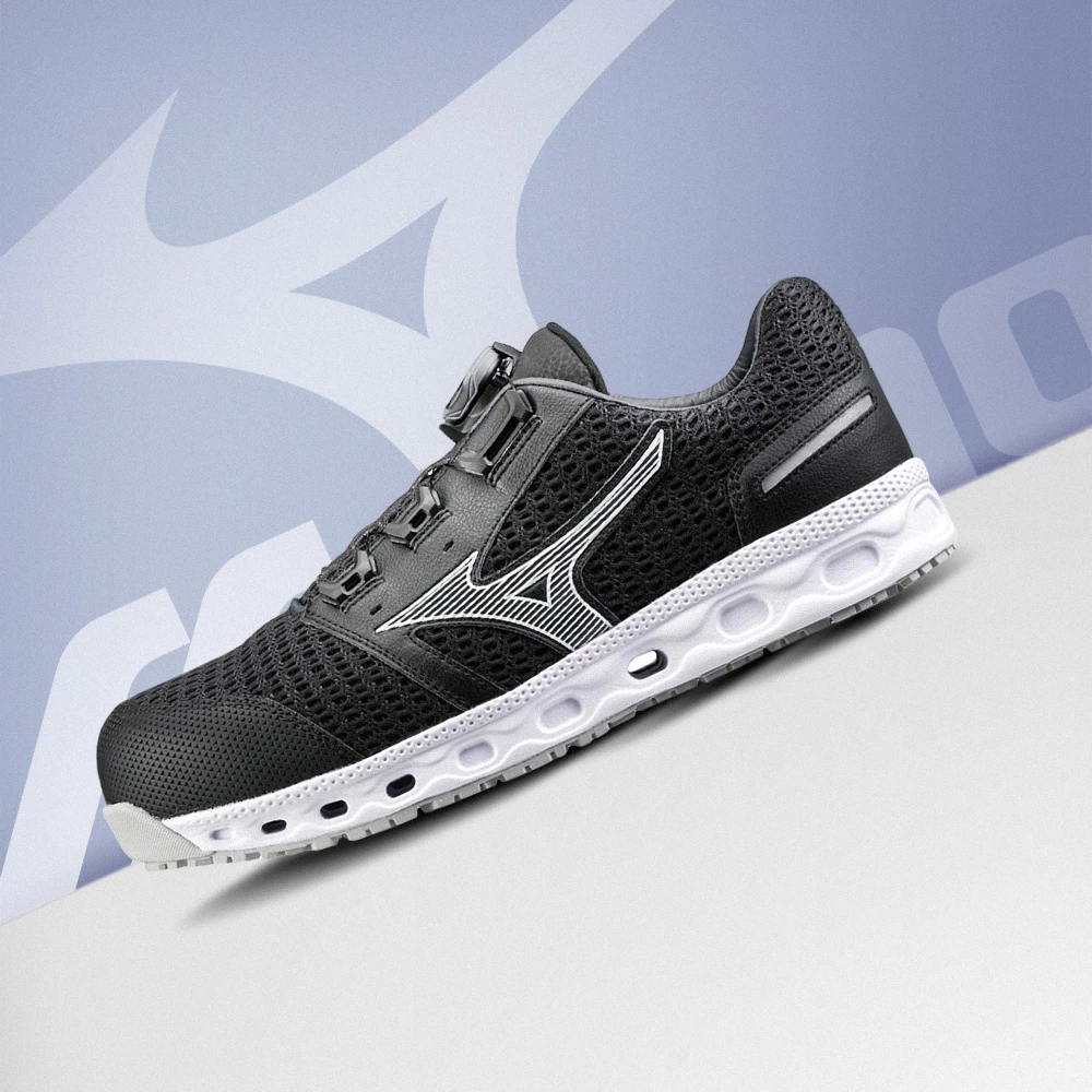 【飆破盤】MIZUNO 美津濃 安全鞋 F1GA233609 VH 網布透氣款 工作鞋 安全防護鞋 防滑 3E寬楦