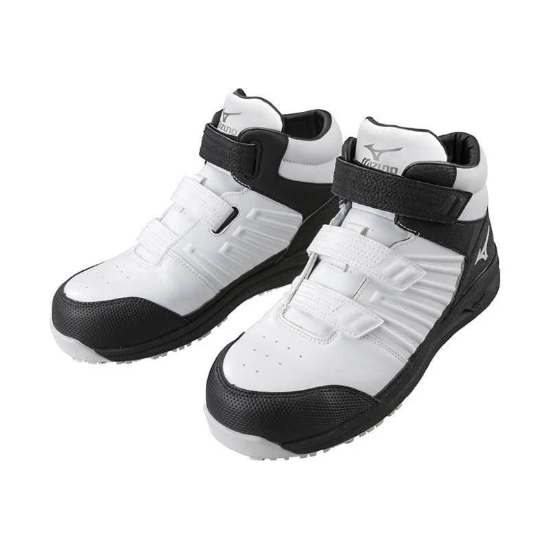 【飆破盤】MIZUNO 美津濃 安全鞋 F1GA225601 白色高筒 工作鞋 工程 防護 鞋子