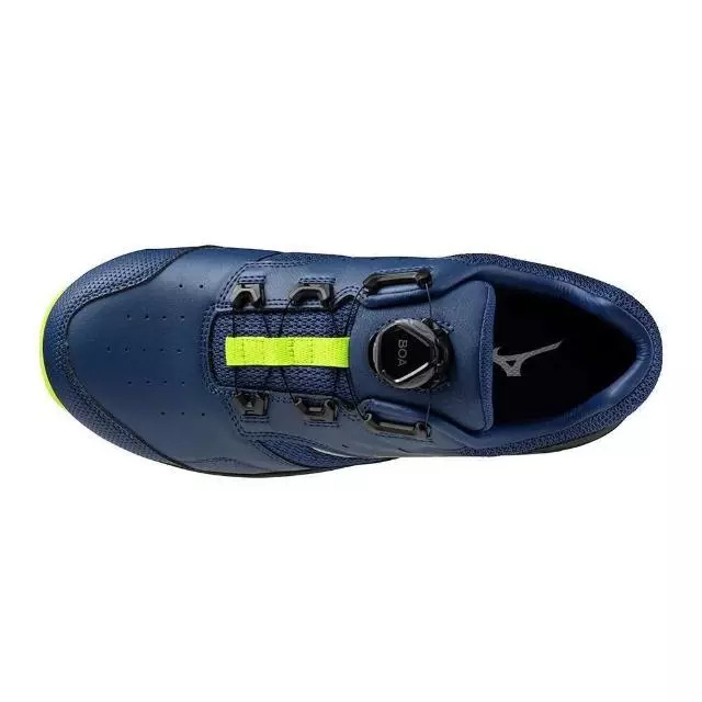 【飆破盤】MIZUNO 美津濃 安全鞋 F1GA247614 黃底藍身藍勾黃框 工程鞋 鞋子 工程 保護