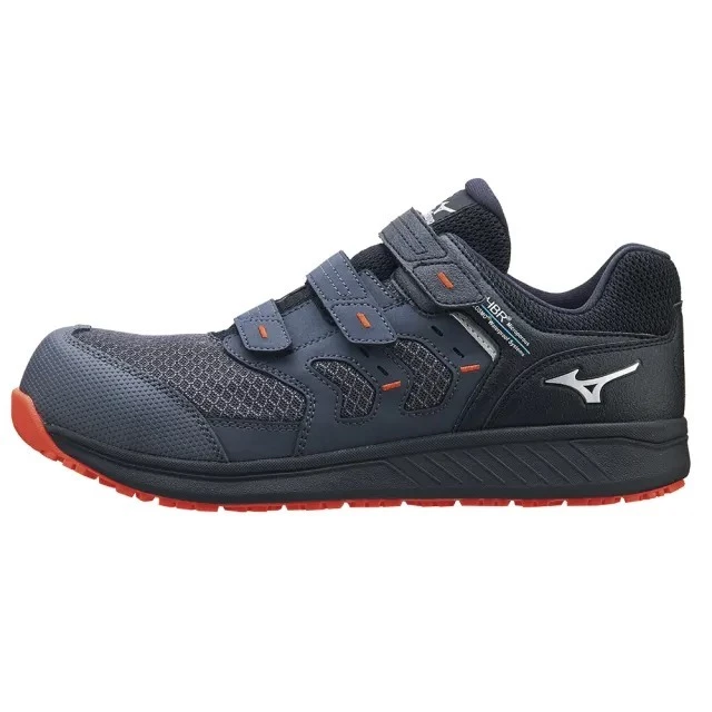 【飆破盤】MIZUNO 美津濃 安全鞋 F1GA256105 紅底藍身白後小勾 工具鞋 保護 工程