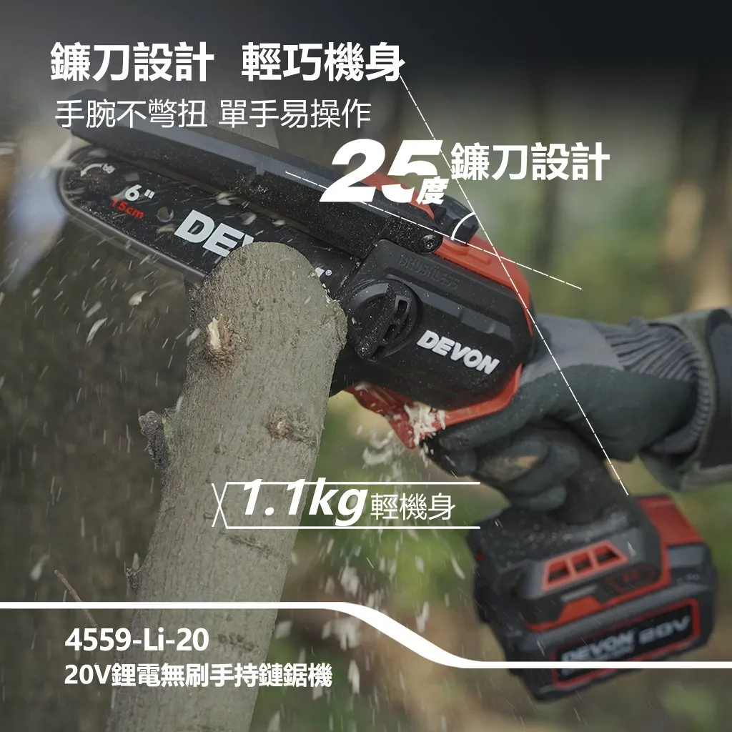 【飆破盤】DEVON大有-20V無刷手持6