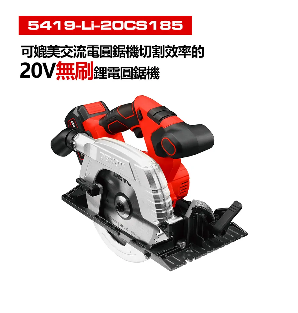 【飆破盤】DEVON大有 20V 無刷 7
