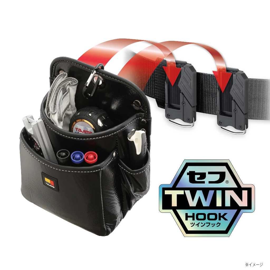 【飆破盤】日本 TAJIMA 田島 SFKBN-DK2L2H 雙快扣式電工腰帶2層(大) 工作腰袋 DK2L2H 新款