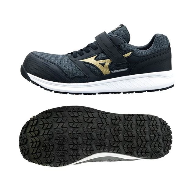 【飆破盤】MIZUNO 美津濃 安全鞋 F1GA233591 白底黑身金勾 工程 防護鞋 鞋子 工作鞋