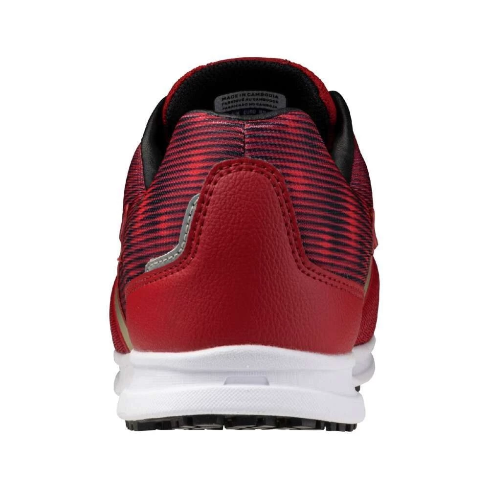 【飆破盤】MIZUNO 美津濃 安全鞋 F1GA256062 黑底紅身金勾 工作鞋 鞋子 保護 工程