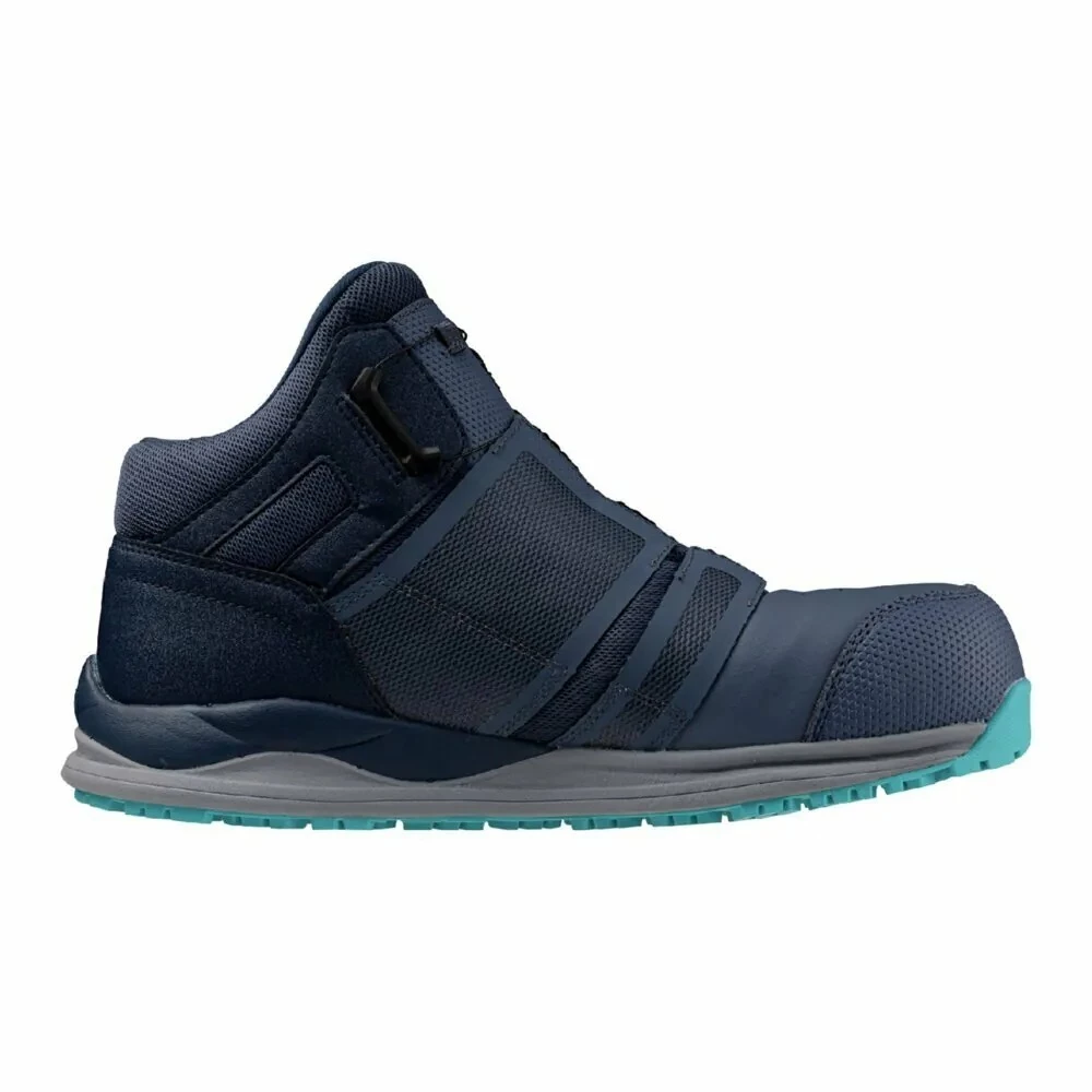【飆破盤】MIZUNO 美津濃 安全鞋 F1GA256405 白底藍身金勾 工作鞋 保護 工程 鞋子
