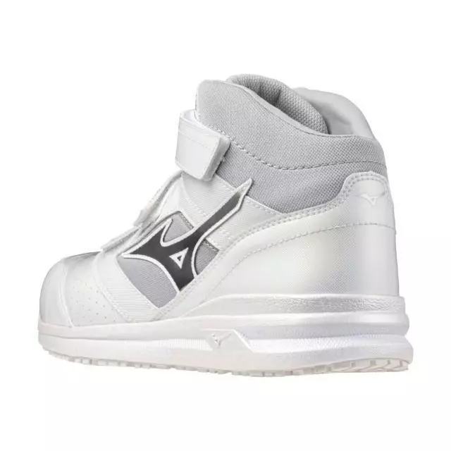 【飆破盤】MIZUNO 美津濃 安全鞋 白色黑勾 F1GA256701 保護鞋 工程 保護