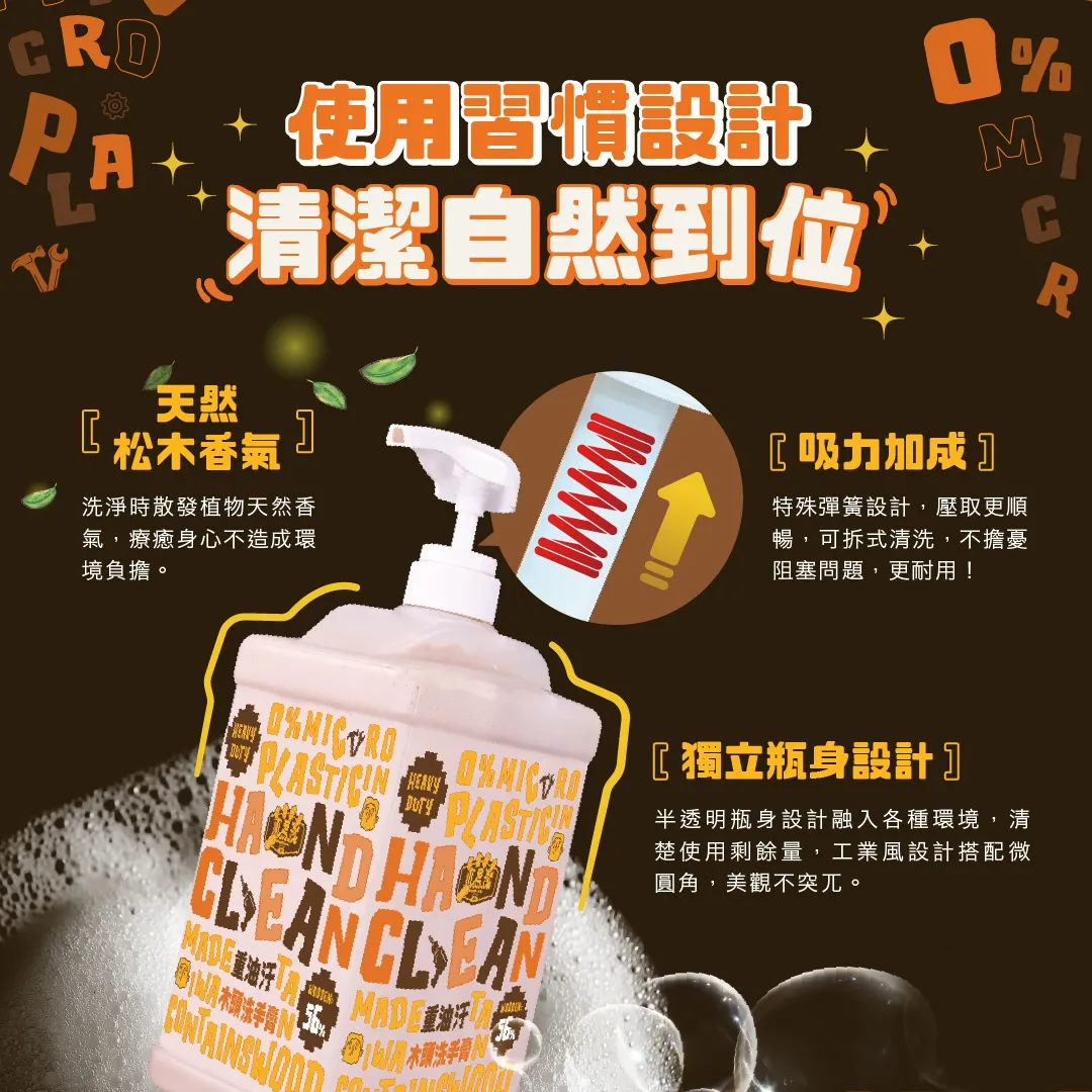 【飆破盤】WOODEN CLEAN 木易潔 重油汙木頭洗手膏 4L 黃油 黑油 機油