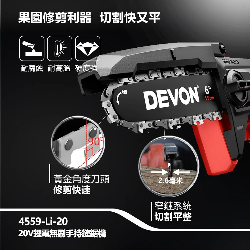 【飆破盤】DEVON大有-20V無刷手持6