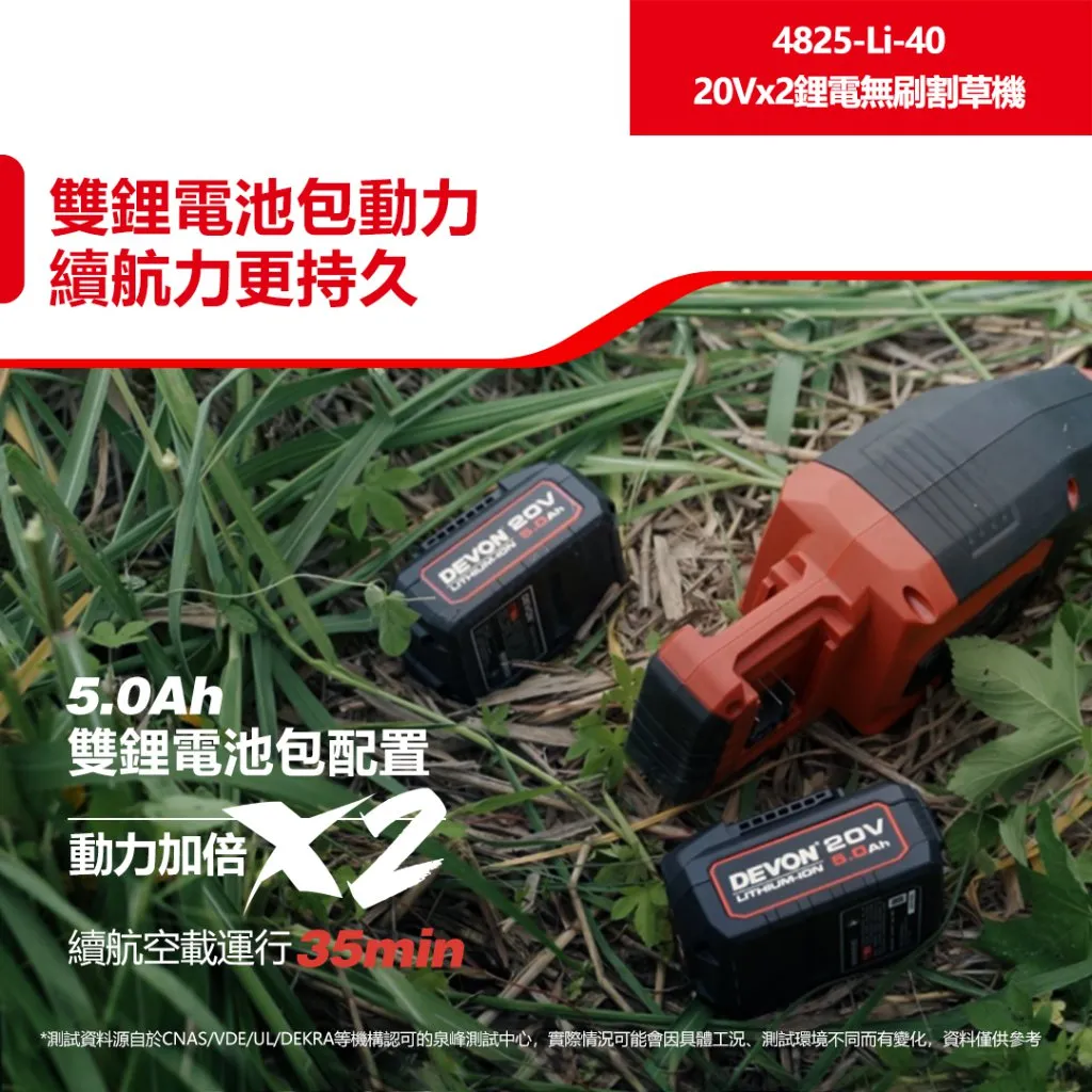 【飆破盤】DEVON大有 20V 無刷割草機 園藝 修剪 除草機 木工
