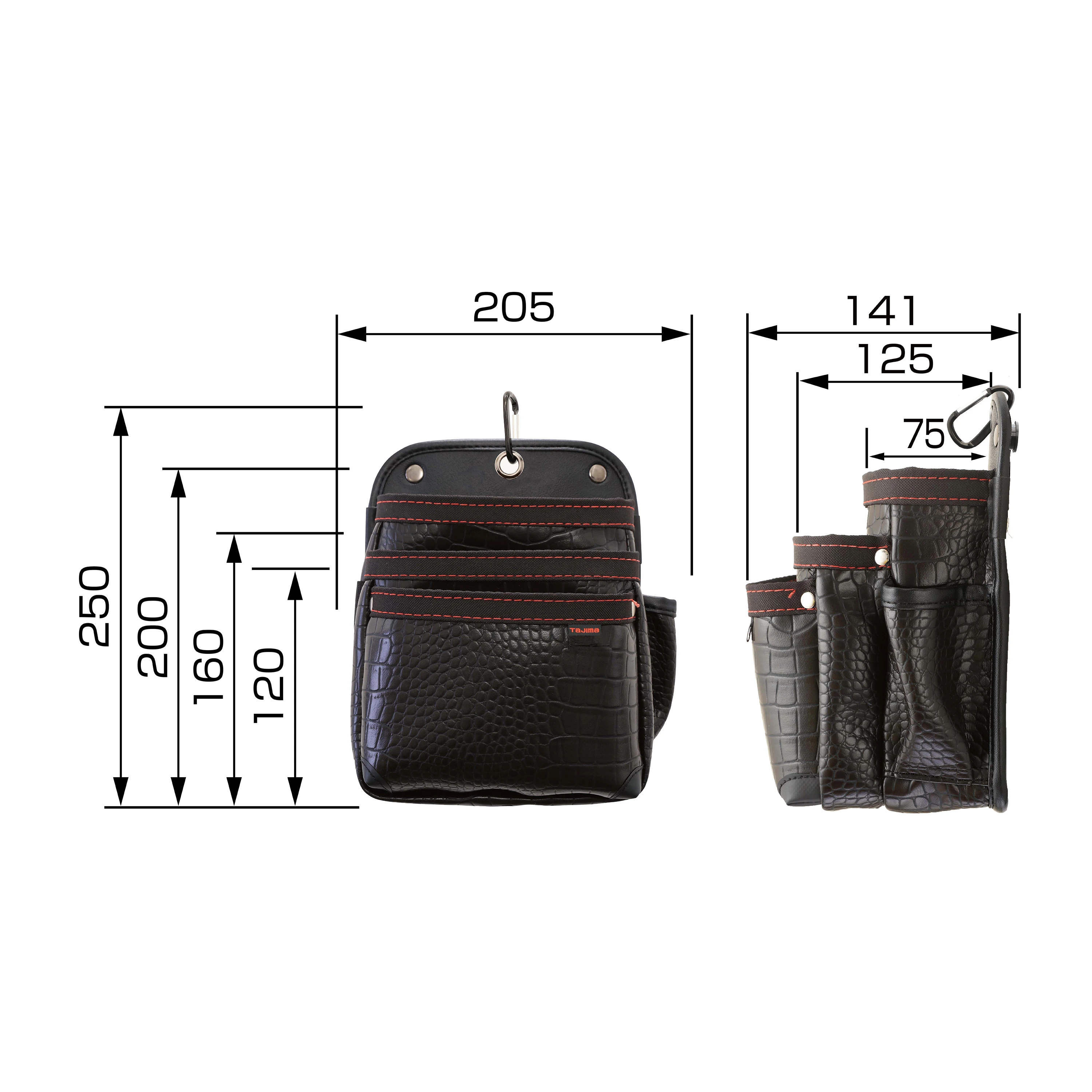 【飆破盤】日本 TAJIMA 田島 雙快扣式腰袋 工具包 SFKBG-2S2H/2M2H/3L2H