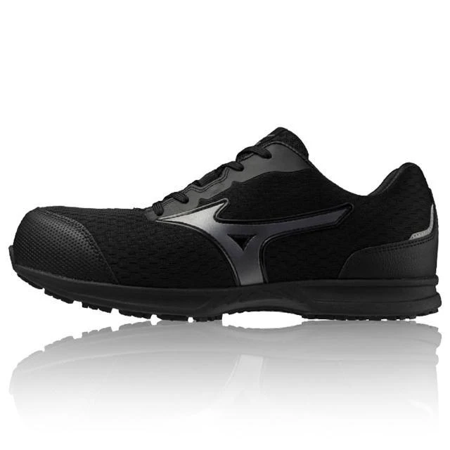 【飆破盤】MIZUNO 美津濃 安全鞋 F1GA256099 黑底黑身黑勾 工程鞋 保護 防穿刺 鞋子 水電 木工