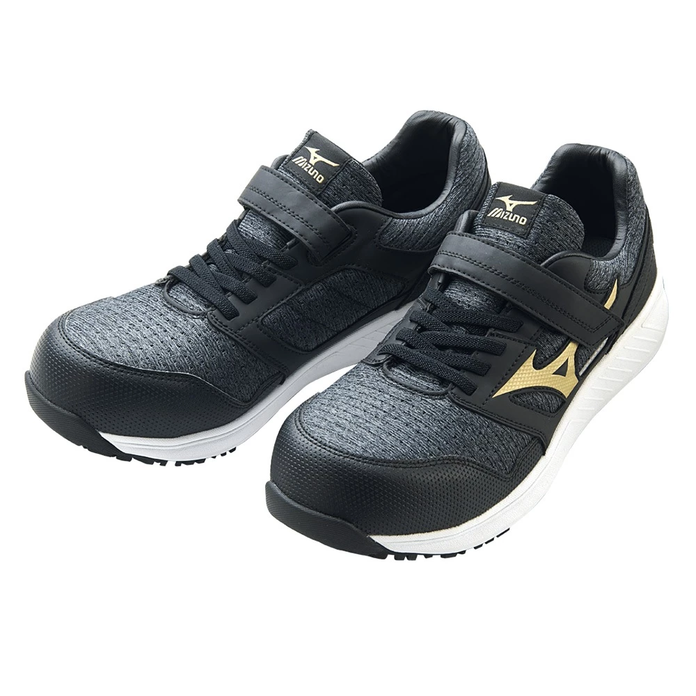 【飆破盤】MIZUNO 美津濃 安全鞋 F1GA233591 白底黑身金勾 工程 防護鞋 鞋子 工作鞋
