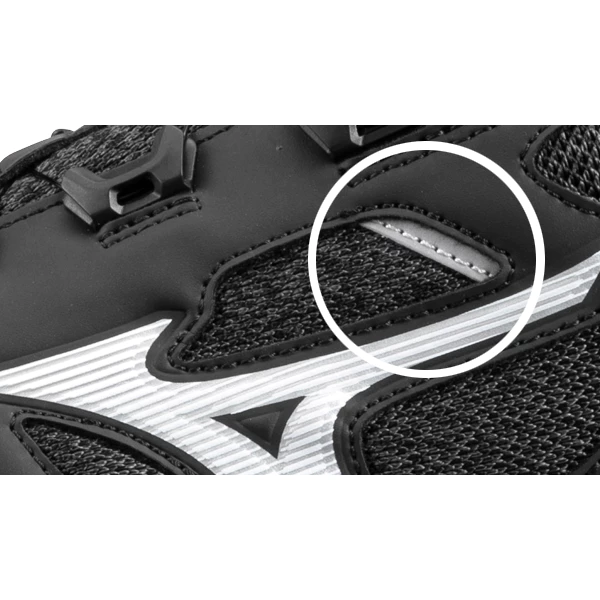 【飆破盤】MIZUNO美津濃 安全鞋 F1GA233992 紅底黑身白勾 BOA旋鈕 塑鋼頭 輕量工作鞋 防護鞋