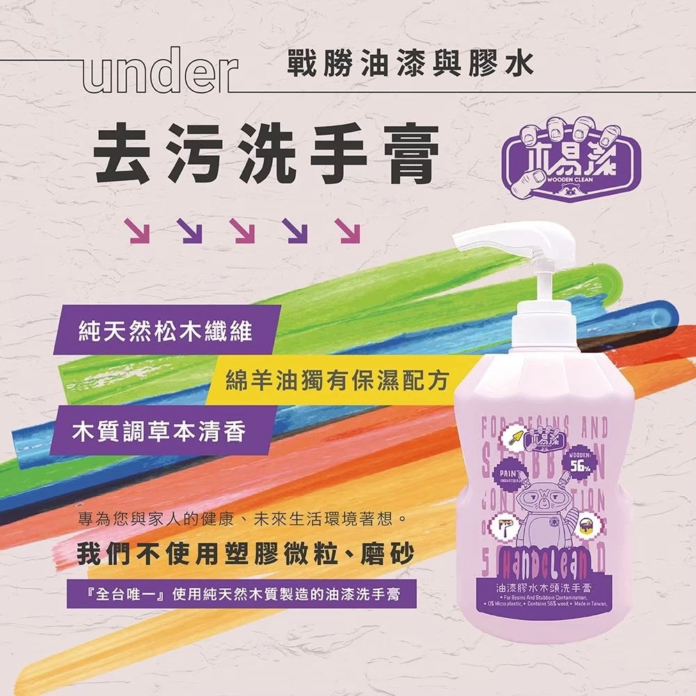 【飆破盤】木易潔 Wooden Clean 60ml 200ml洗手膏 油漆洗手膏 油漆 水泥漆 膠水 油墨 殘膠