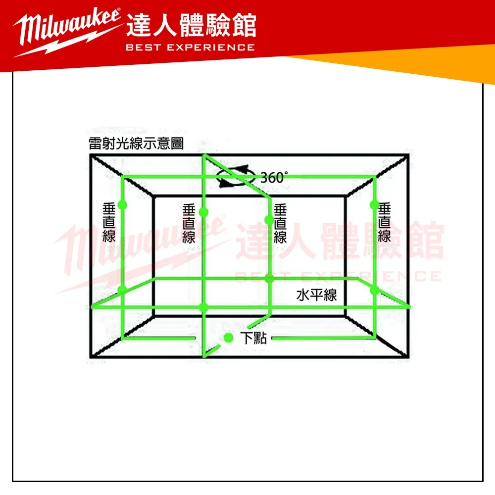 【飆破盤】CK 電子式墨線儀 KG-6700 8點8線 綠光 全自動 4V4H1D8P 水平儀 雷射儀 測量 工程 裝潢