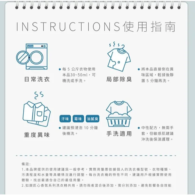 【飆破盤】木易潔 Wooden Clean 匠心專業無香除臭洗衣精 職人洗衣精 去味洗衣精 低敏無香精 4L 1L