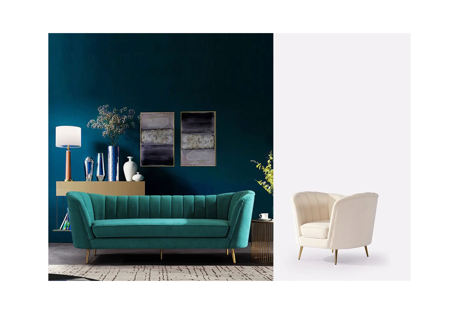 Relax 天鵝絨沙發