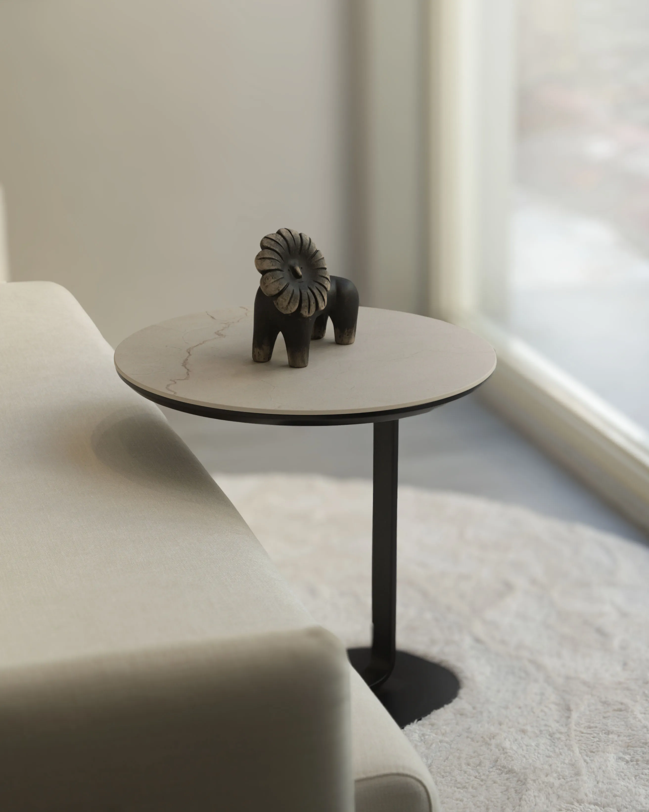 裂紋Y字-圓形茶几