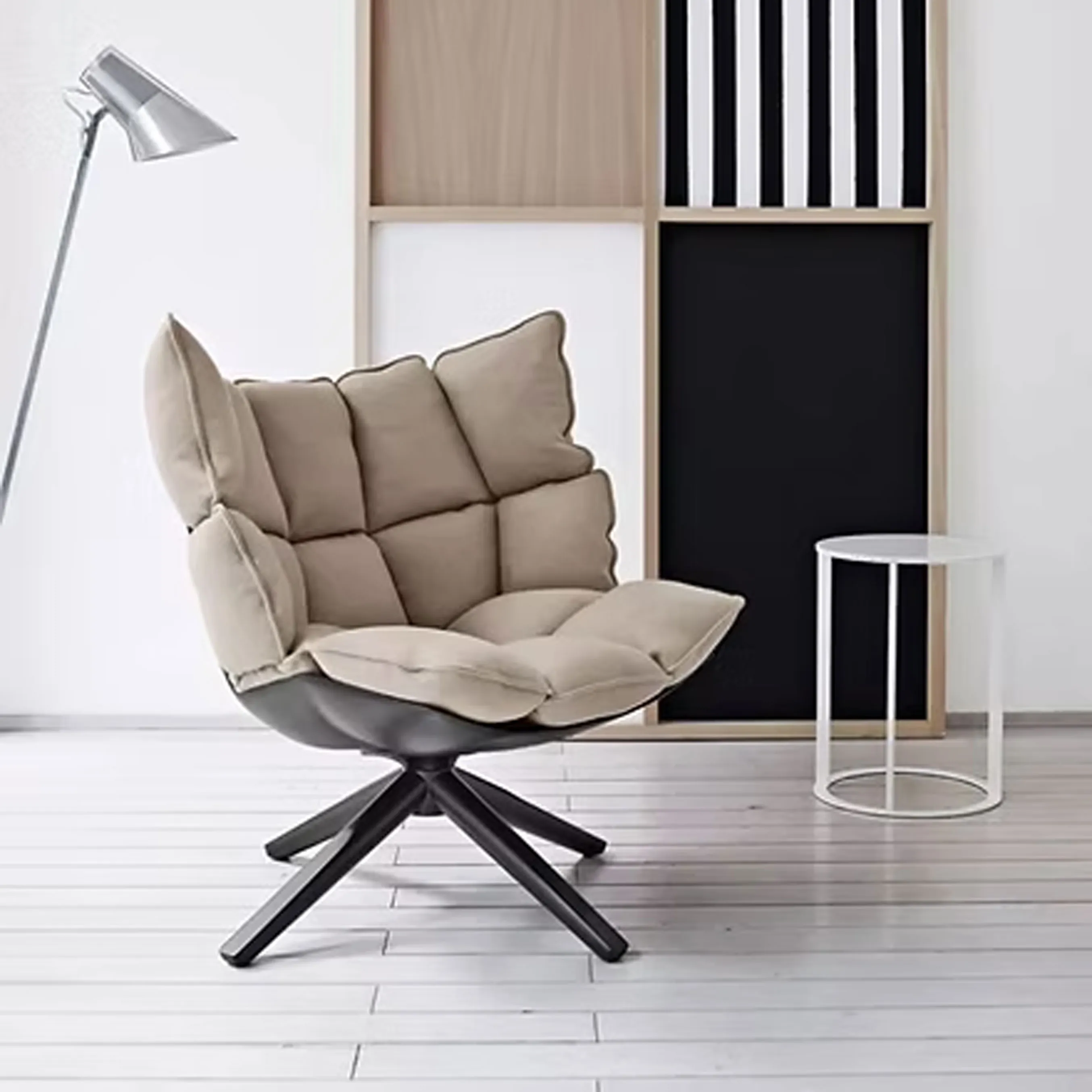 低背弧形休閒椅