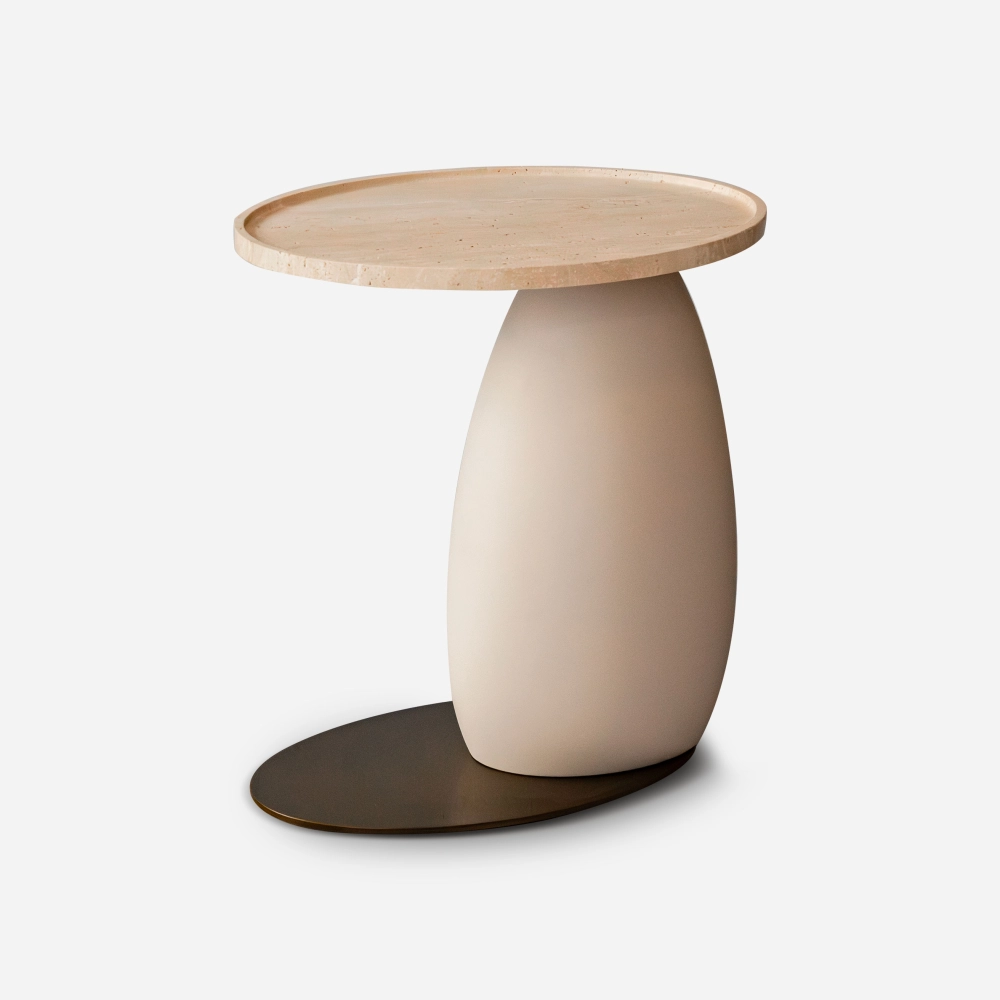 白色大理石茶几