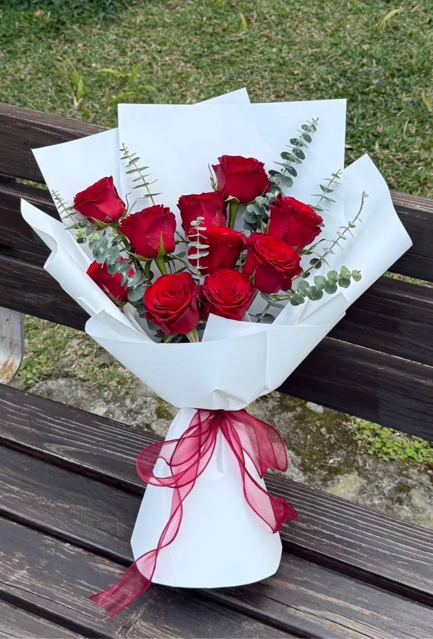 紅玫瑰花束
