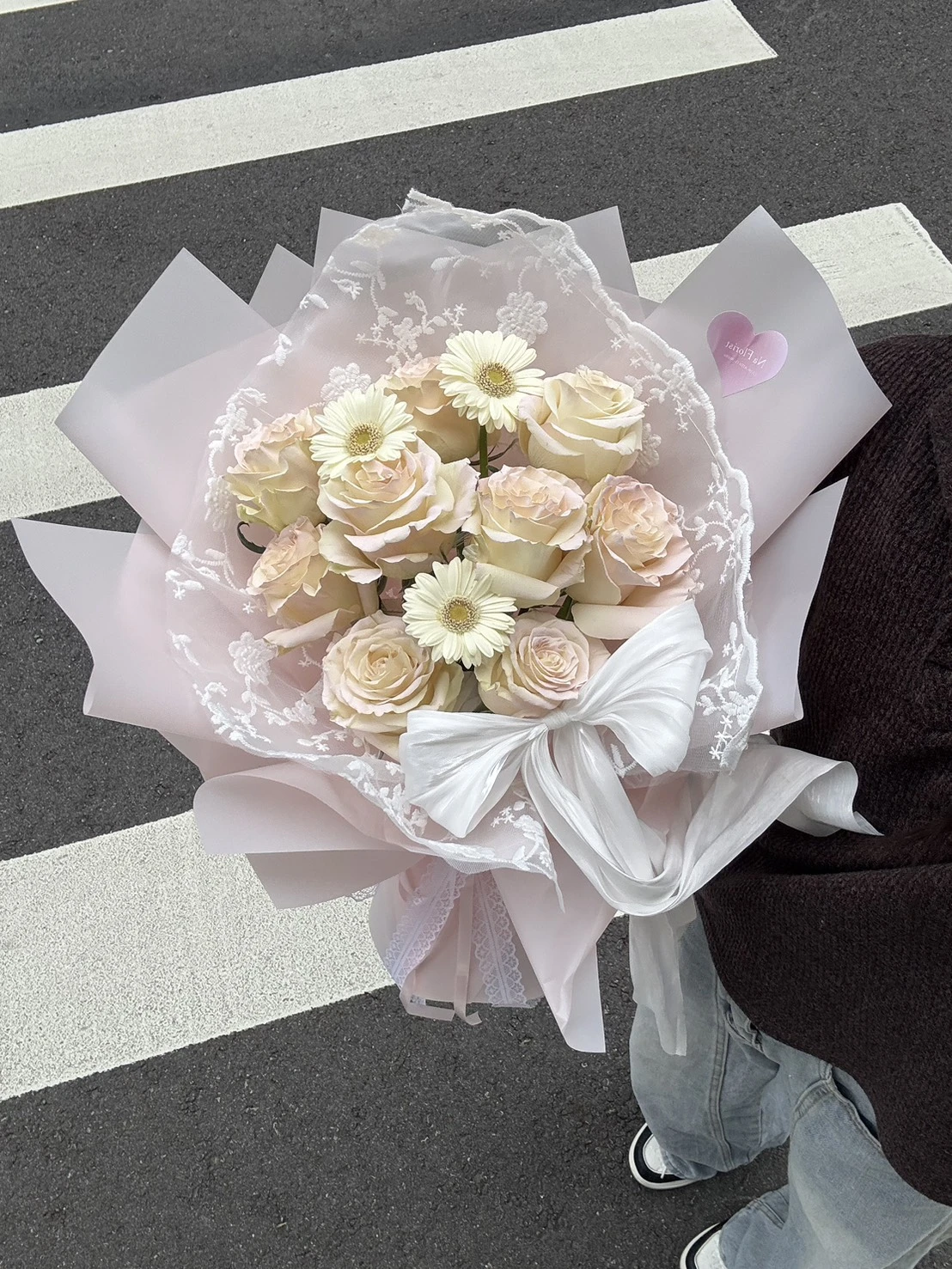 非洲菊進口玫瑰鮮花花束