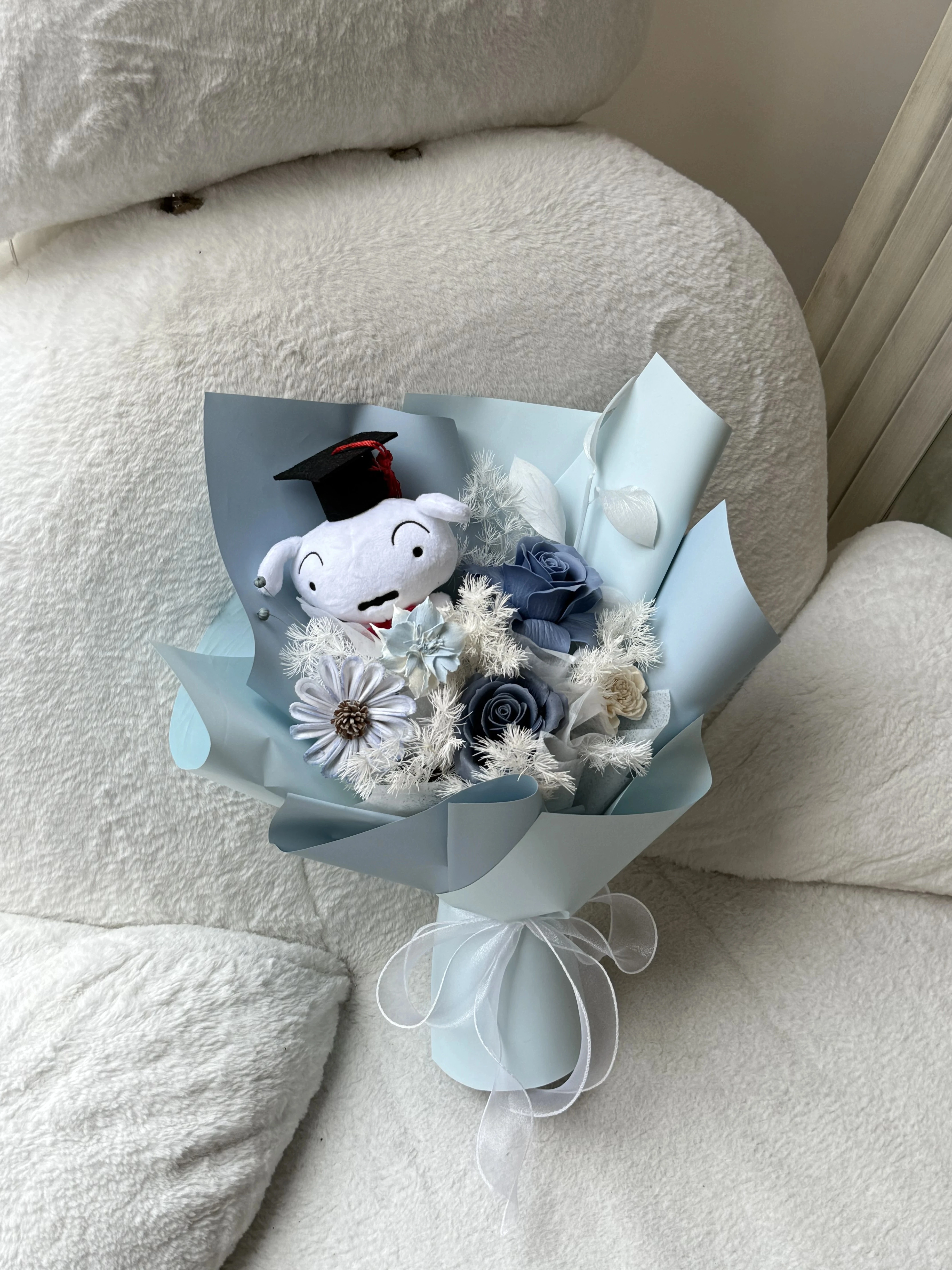 小白畢業花束