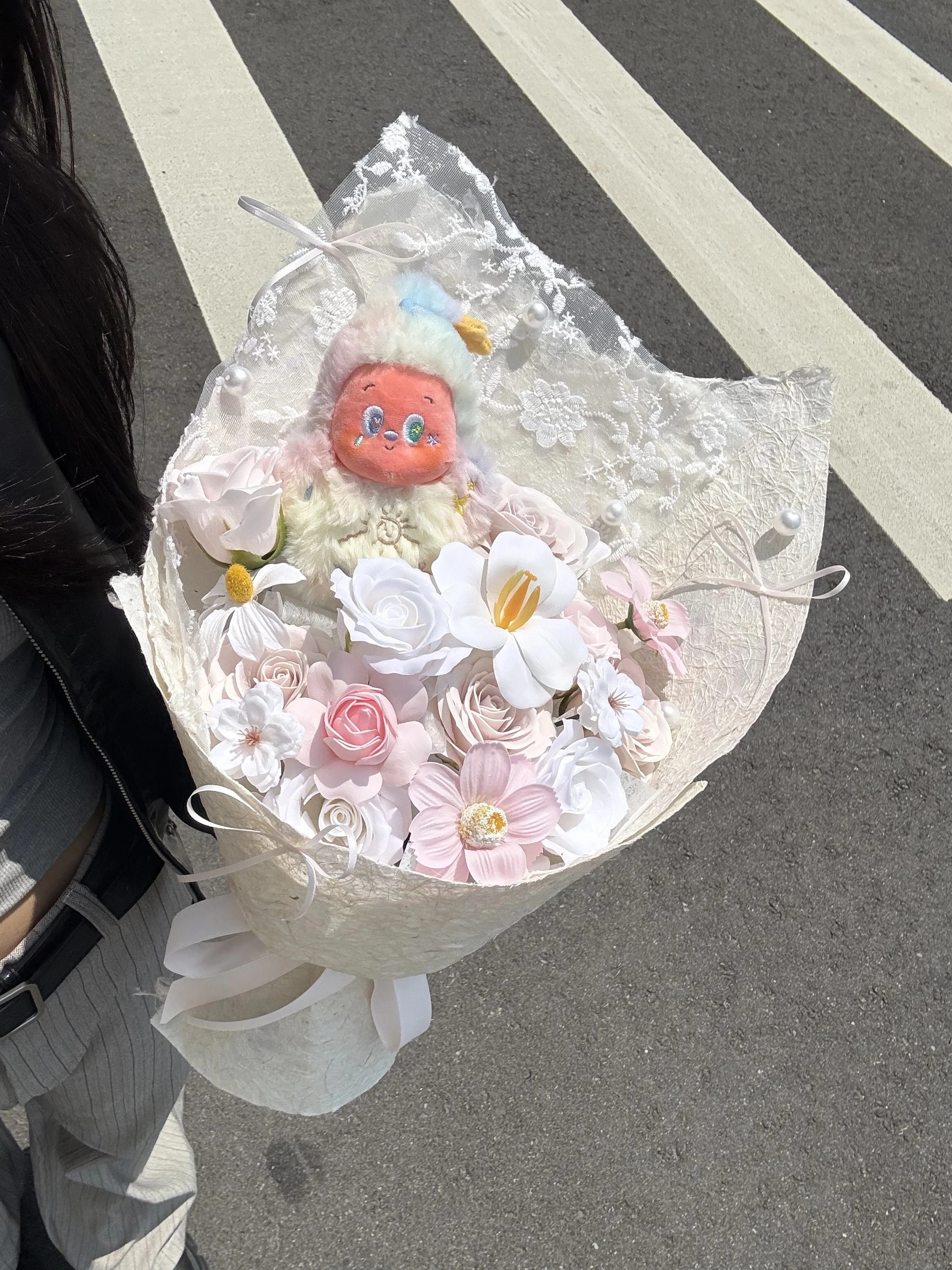 星星人香皂粉花束