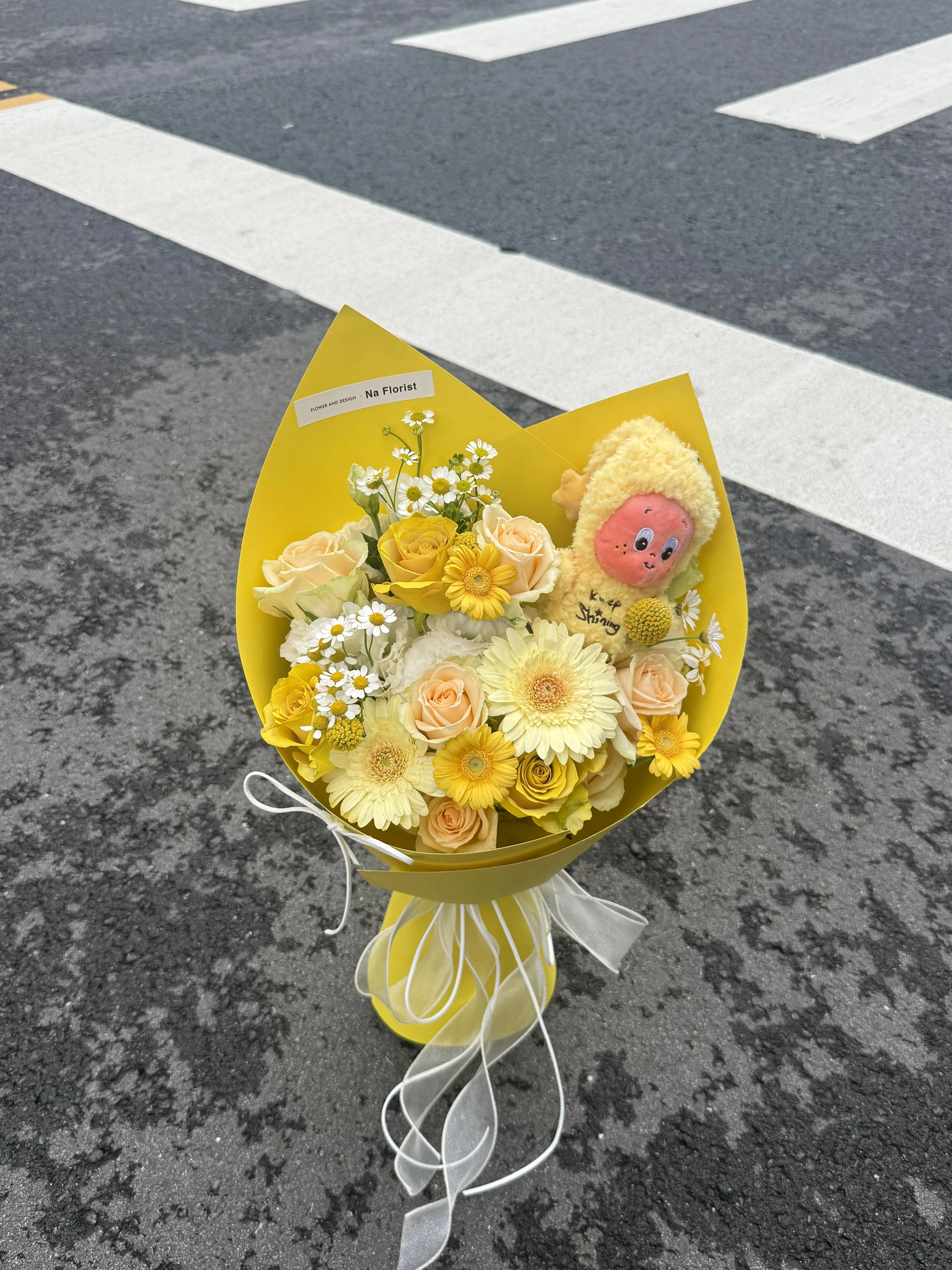 黃系星星人鮮花