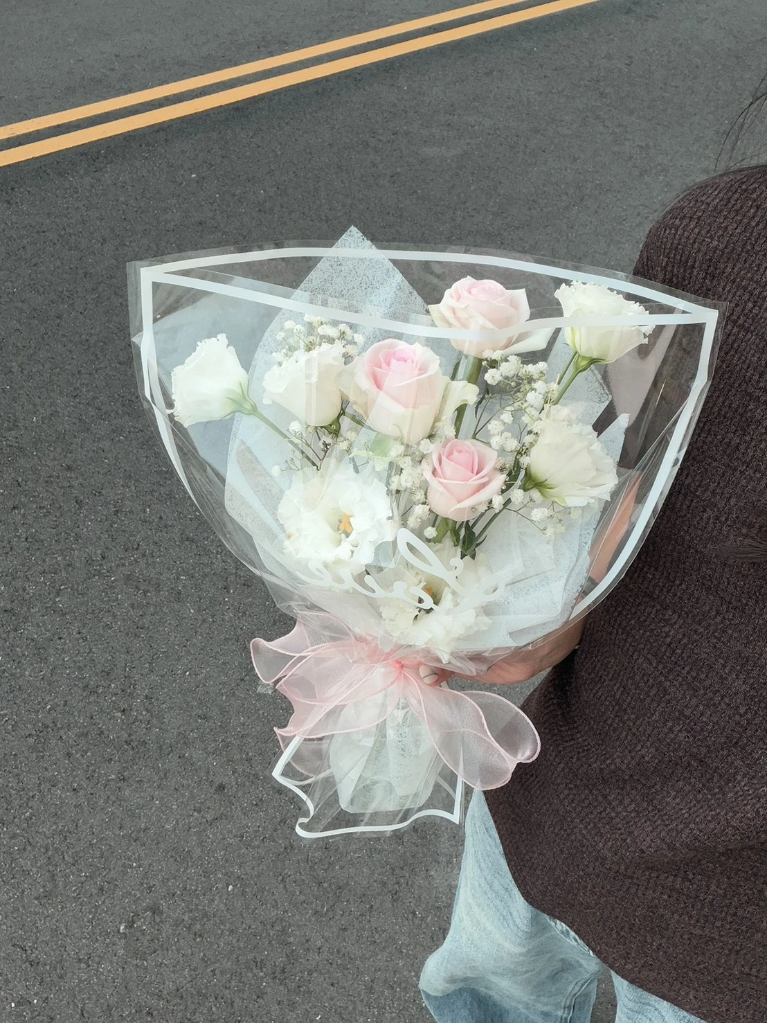 見面桔梗玫瑰小花束（無包裝
