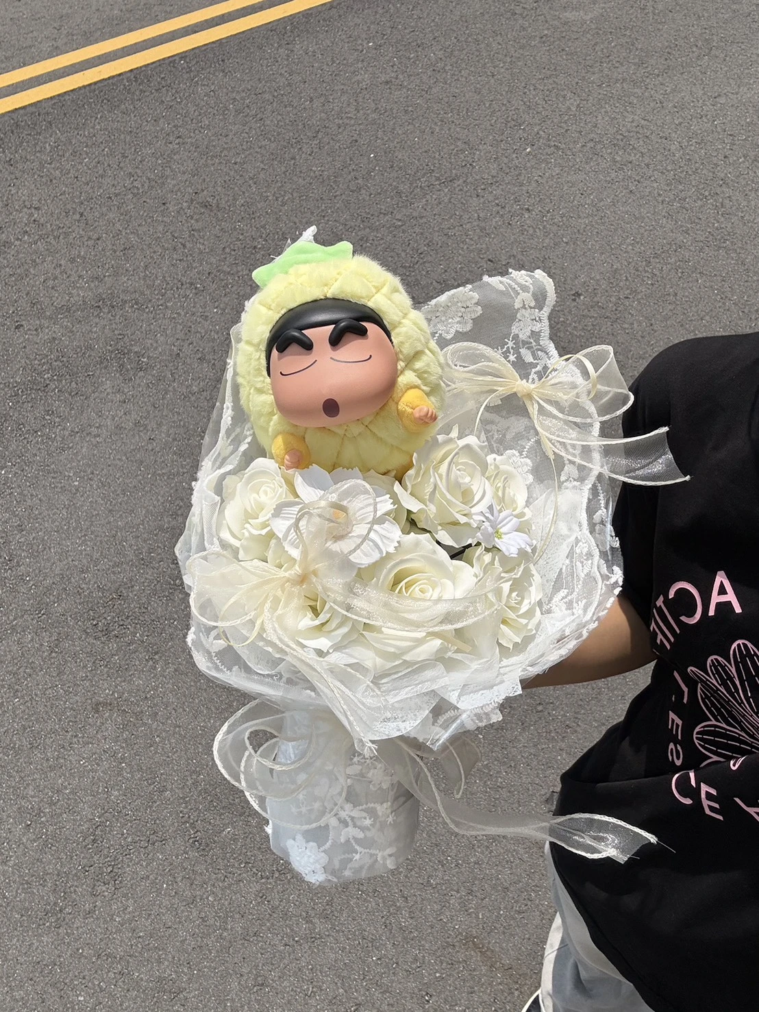 蠟筆小新造型香皂花束