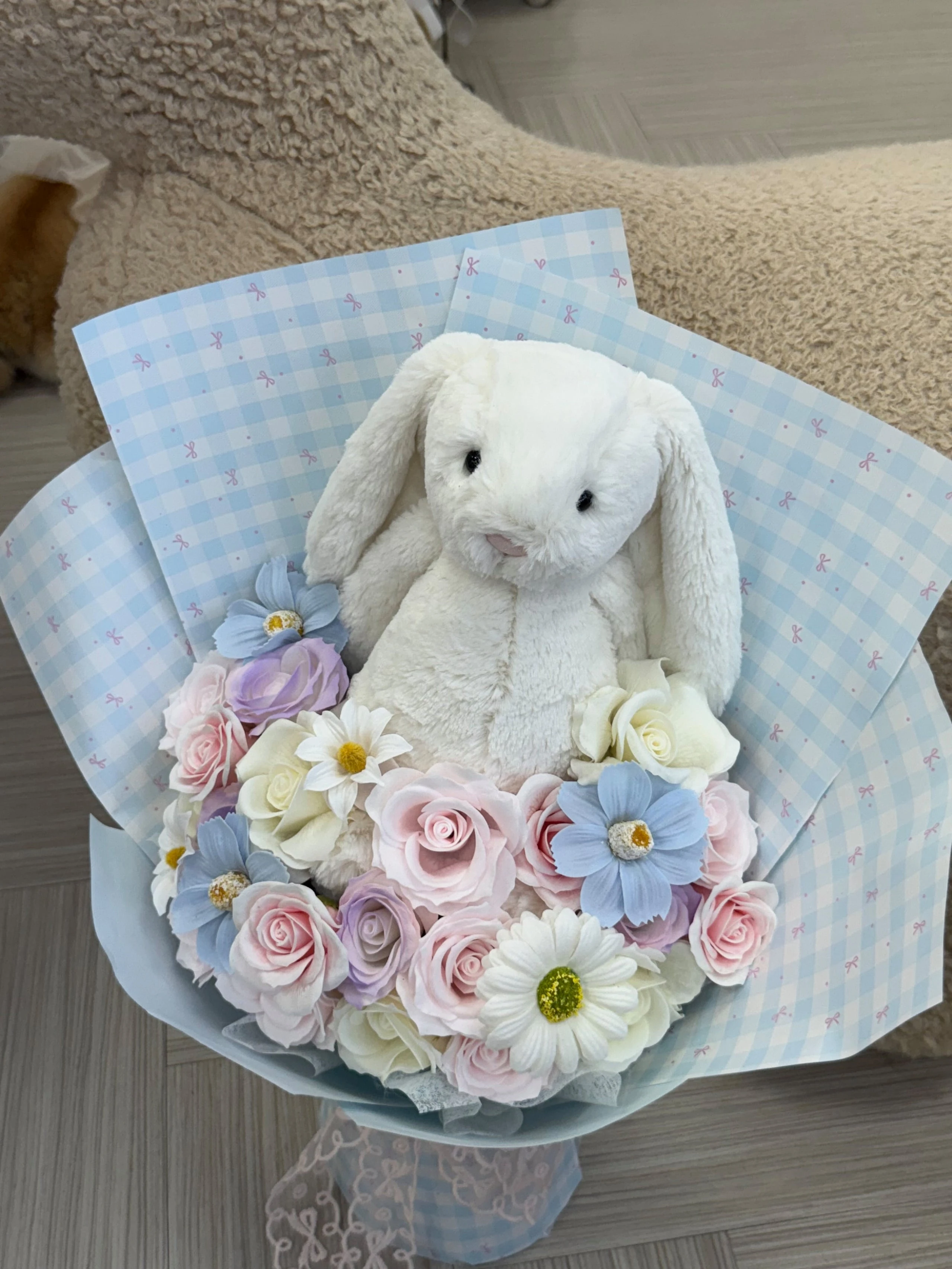 Jellycat白兔藍夢